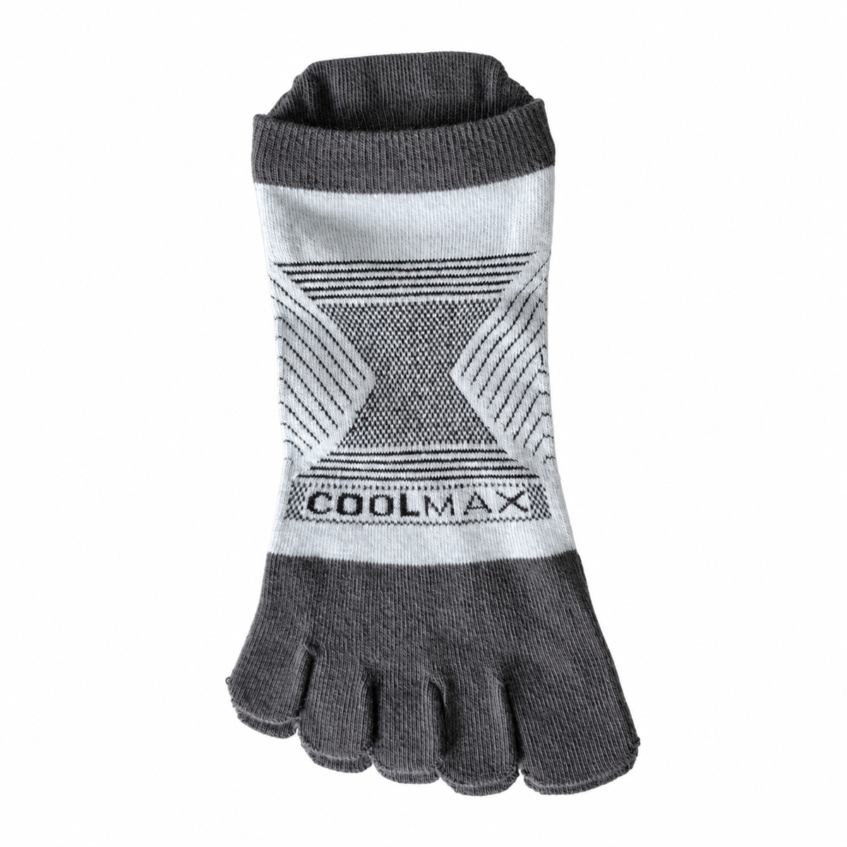 sport ankle toe socks — White — full product view