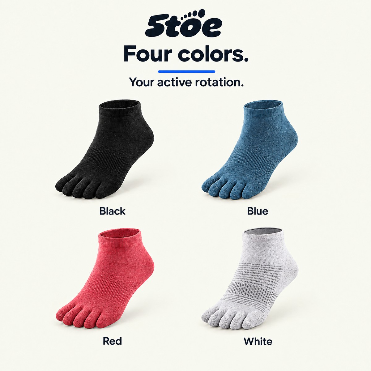 5toe COOLMAX Active Ankle — colors