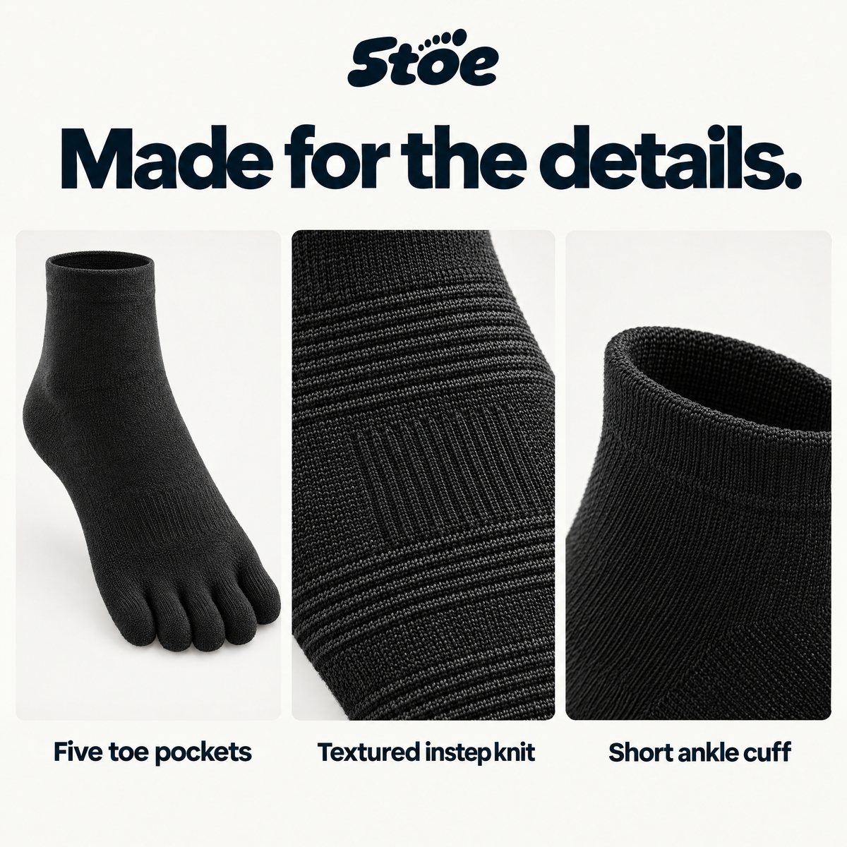 5toe COOLMAX Active Ankle — construction