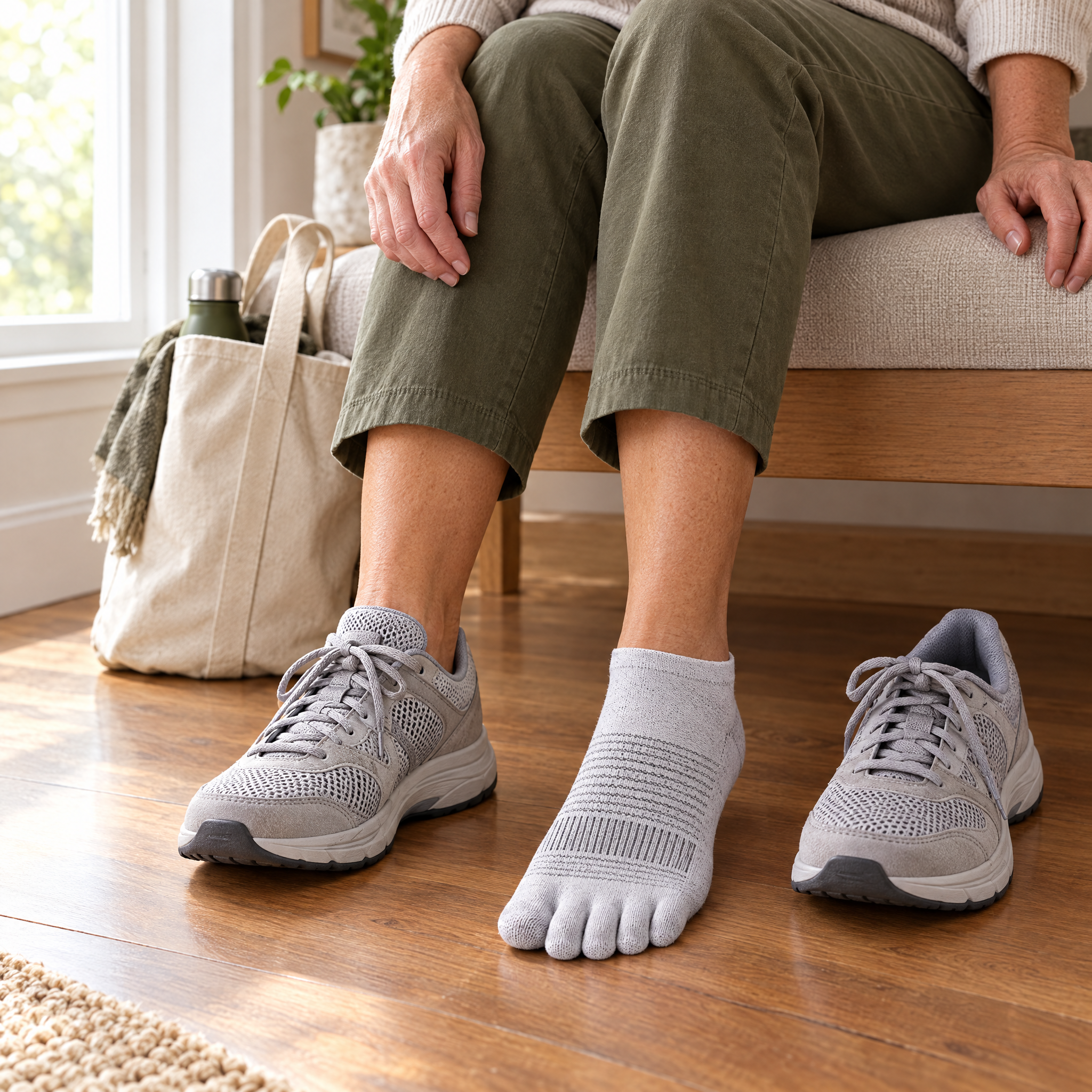 5toe COOLMAX Active Ankle — editorial walk