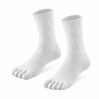 Sport Crew white — matched left and right socks