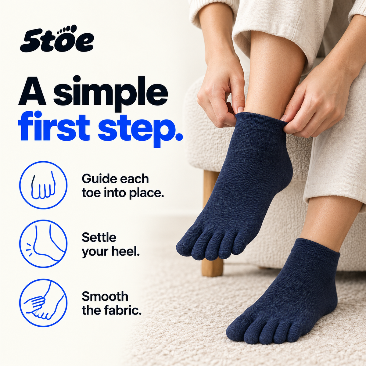 5toe everyday toe socks — fit