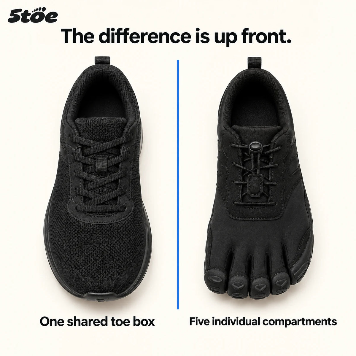 5toe five toe shoes — difference