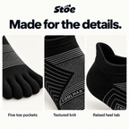 5toe Sport Ankle — construction — COOLMAX