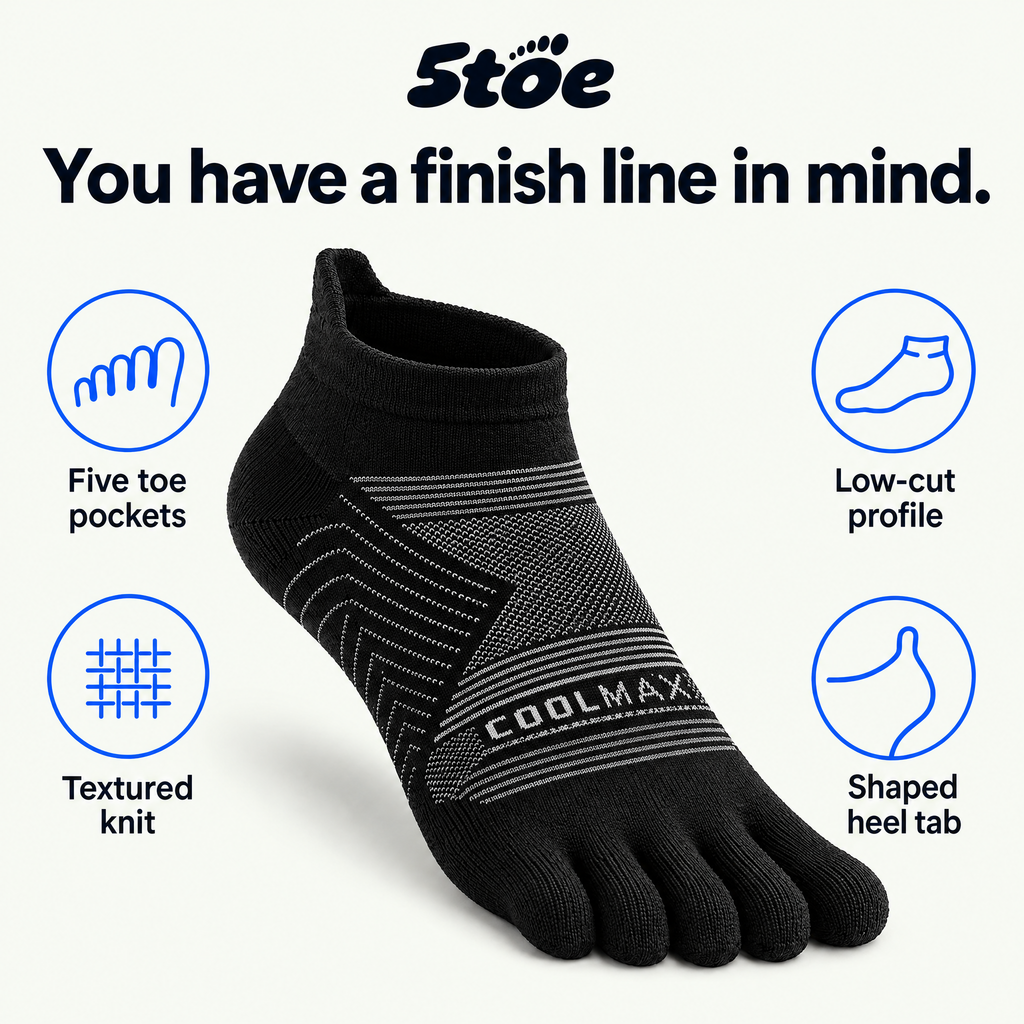 5toe Sport Ankle — value — COOLMAX