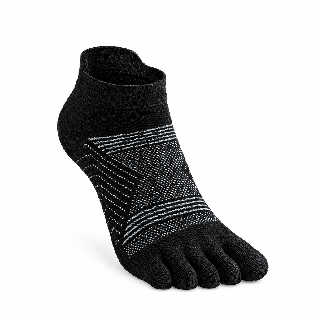 5toe Merino Light Ankle — Black