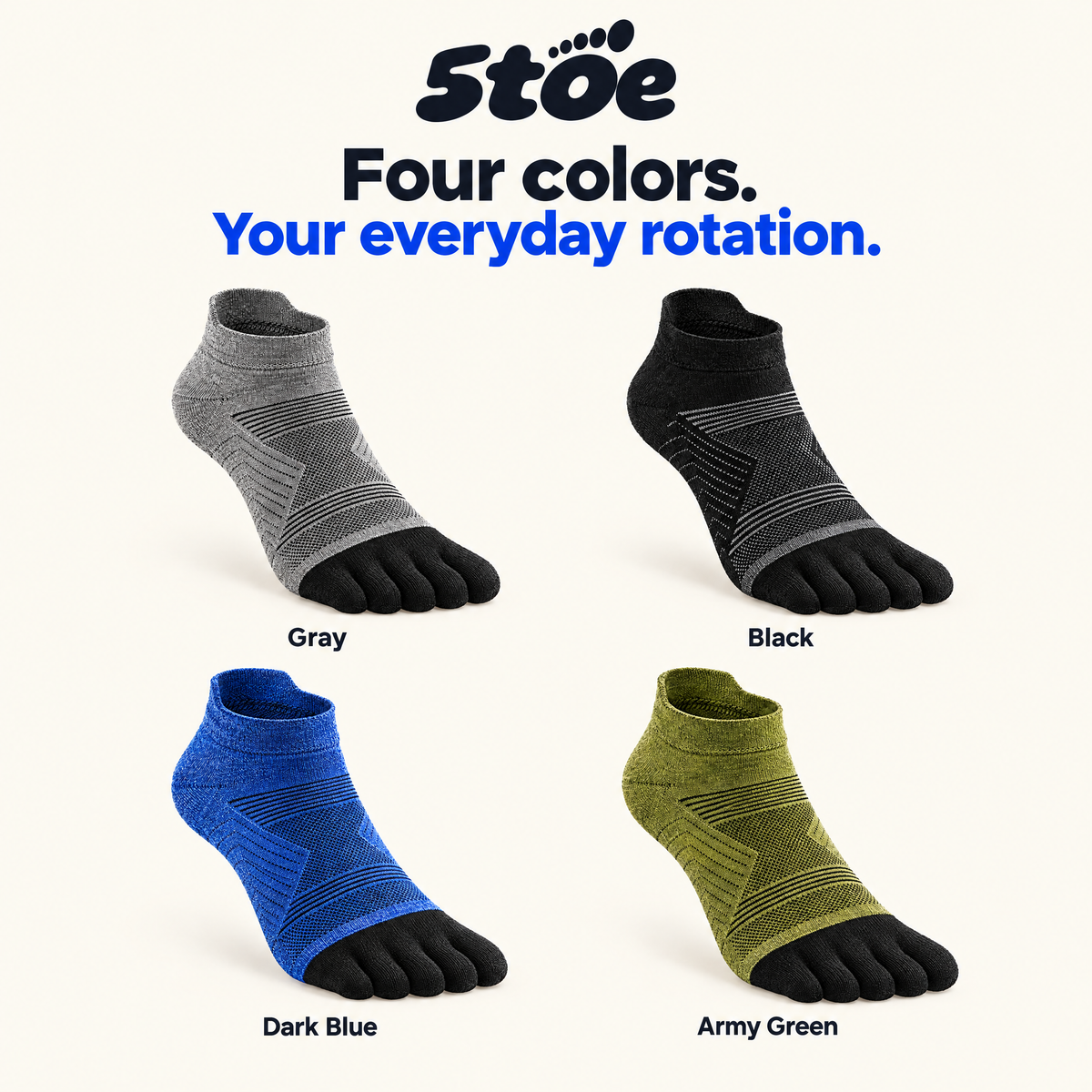 5toe Merino Light Ankle — colors