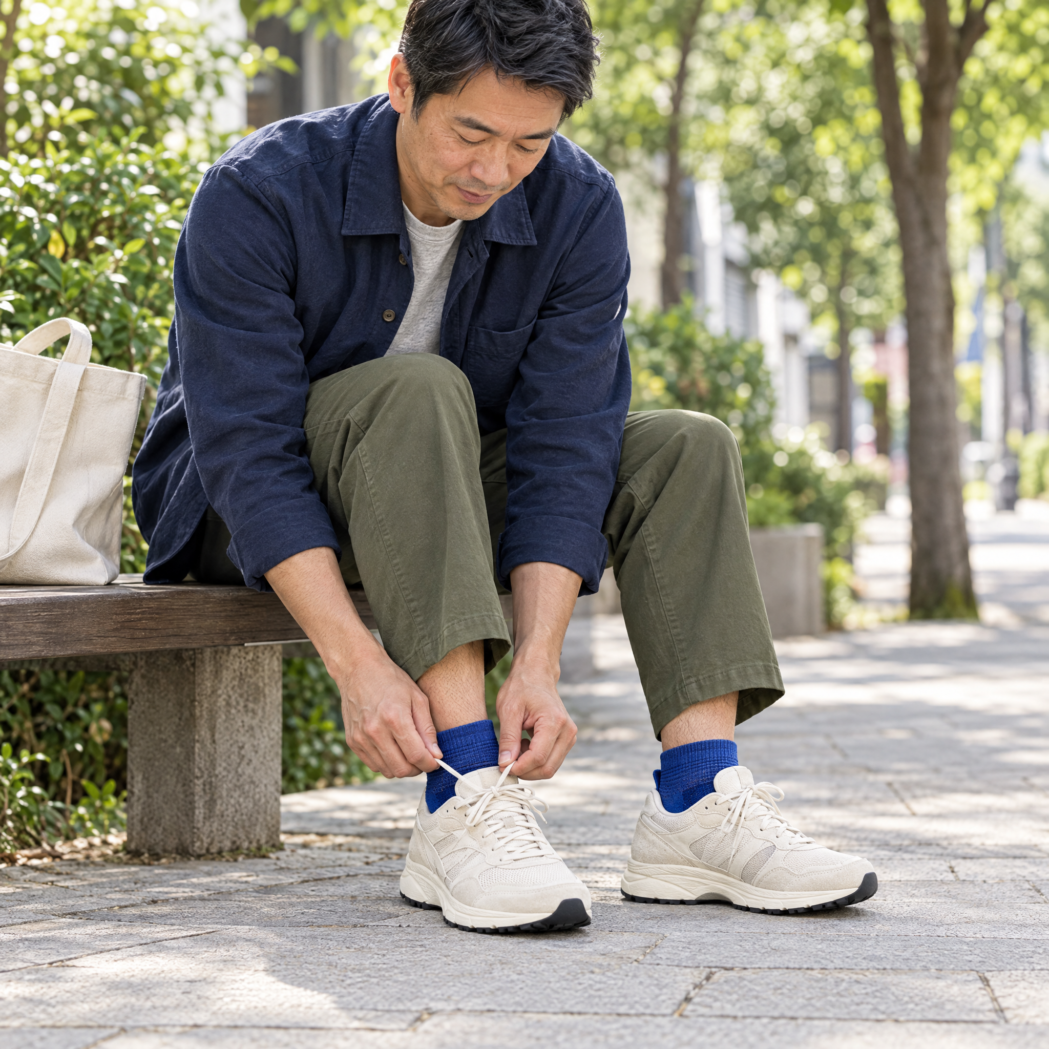 5toe Merino Light Ankle — editorial walk