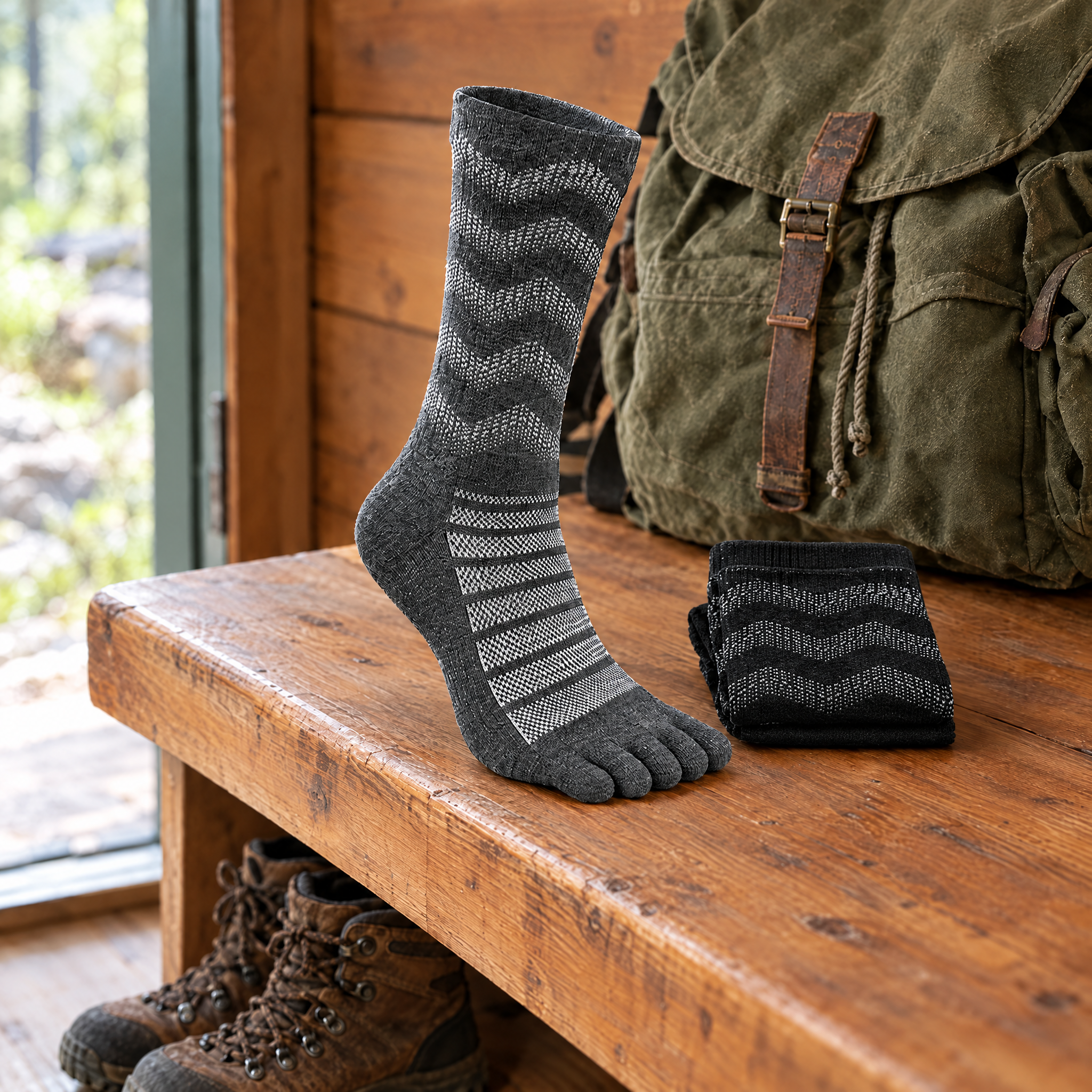5toe Merino Trail Crew — editorial kit