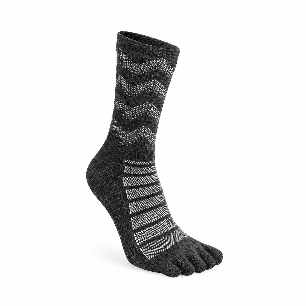 5toe Merino Trail Crew — Gray
