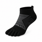 5toe ankle black — COOLMAX toe sock on clean white background