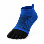 5toe ankle blue — COOLMAX toe sock on clean white background