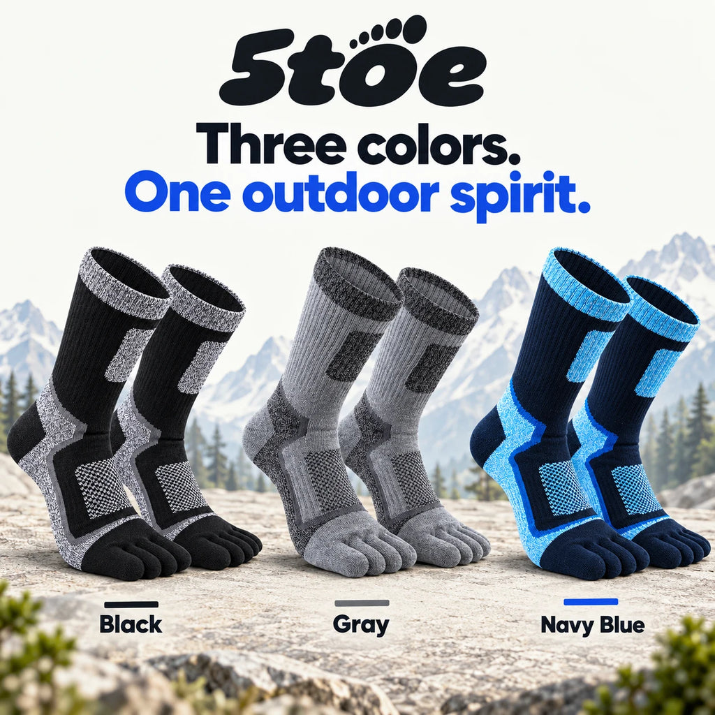 5toe outdoor crew toe socks — colors