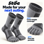 5toe outdoor crew toe socks — construction