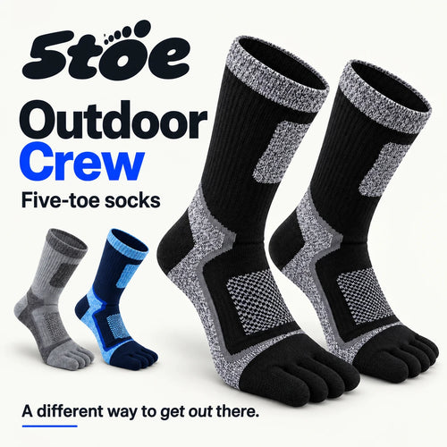 5toe outdoor crew toe socks — hero