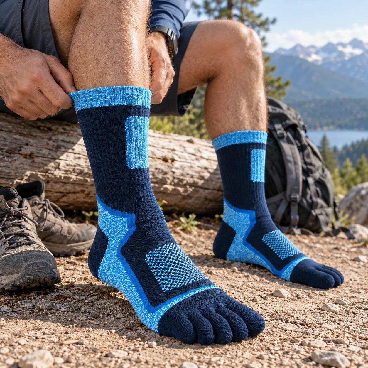 5toe outdoor crew toe socks — s07a