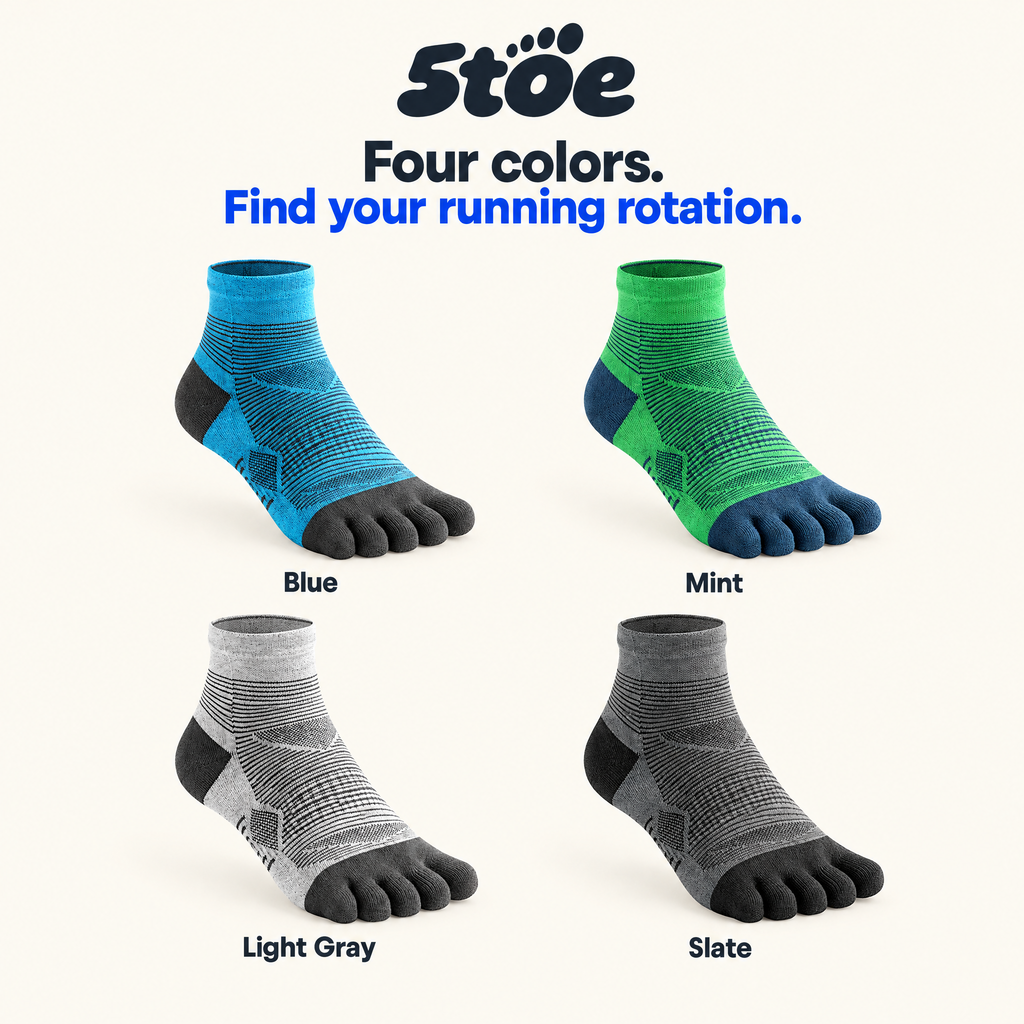 5toe COOLMAX Run Ankle — colors