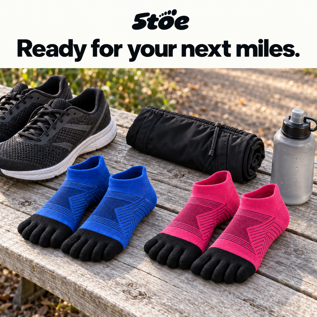 5toe sport ankle toe socks — rotation