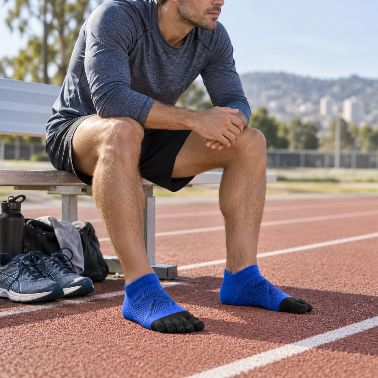 5toe sport ankle toe socks — s07a