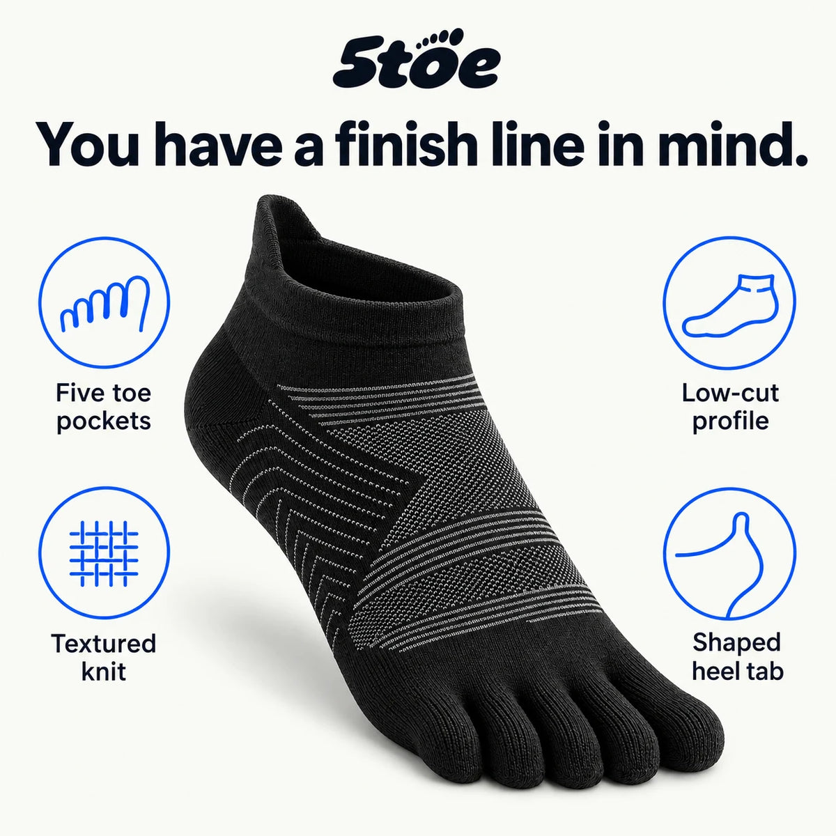 5toe sport ankle toe socks — value