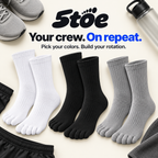 5toe sport crew toe socks — rotation