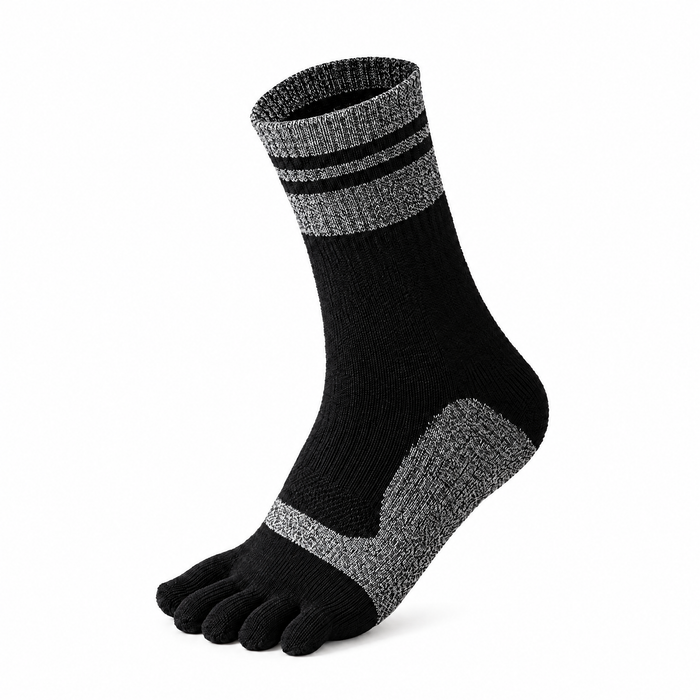 5toe Cushion Crew Toe Socks