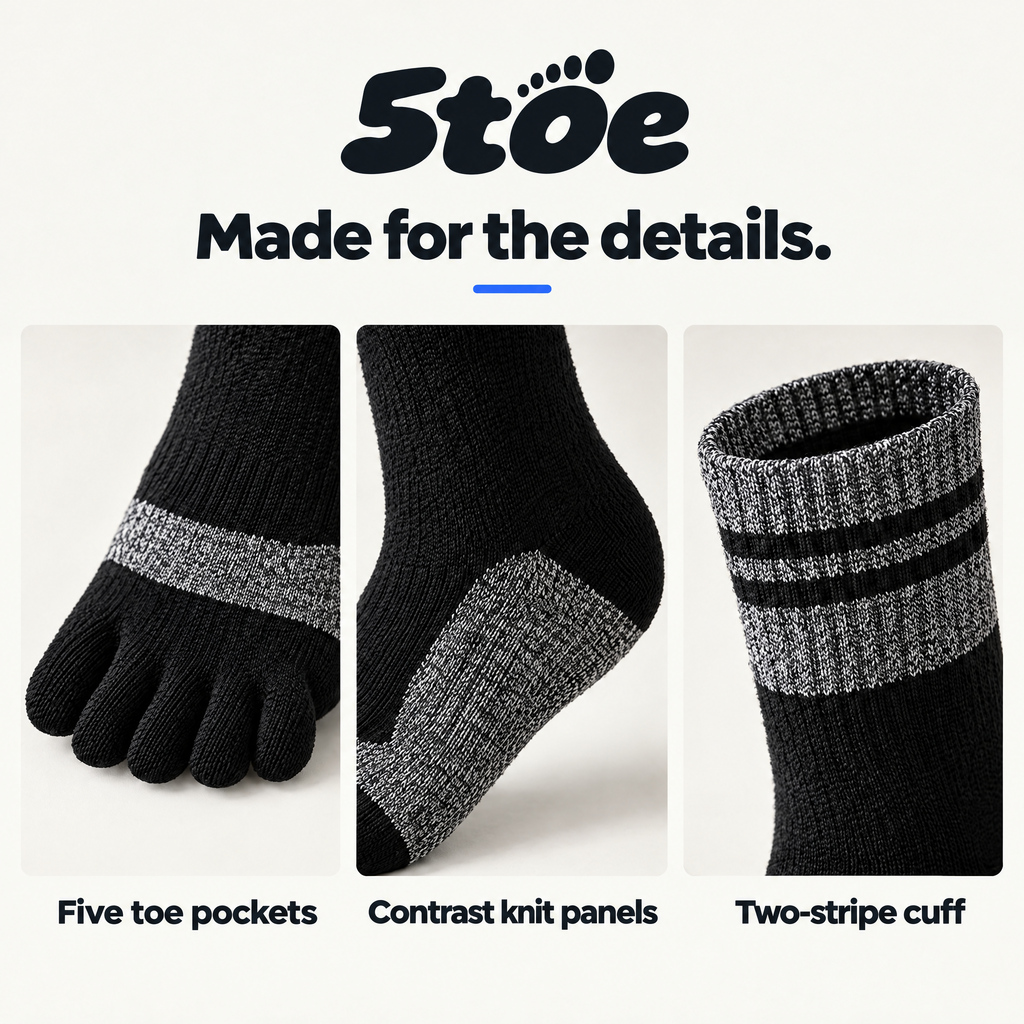 5toe Cushion Crew — construction