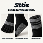 5toe Cushion Crew — construction