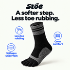 5toe Cushion Crew Toe Socks — benefits